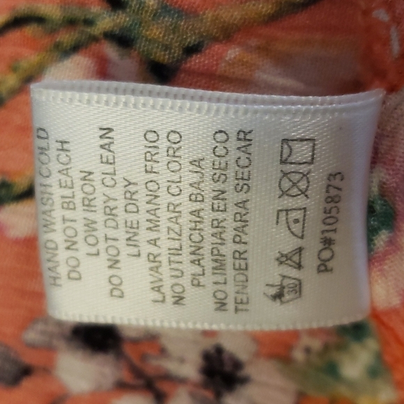 Stacatto small tank faux wrap coral with flowers - Picture 7 of 7